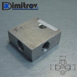 Трипътник спирачна тръба М10х1,25 - М10х1,25 - М10х1,25